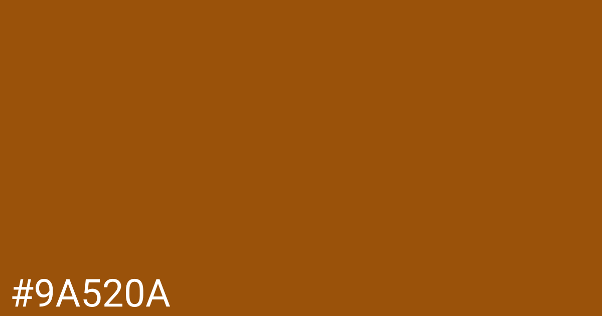Hex color #9a520a graphic