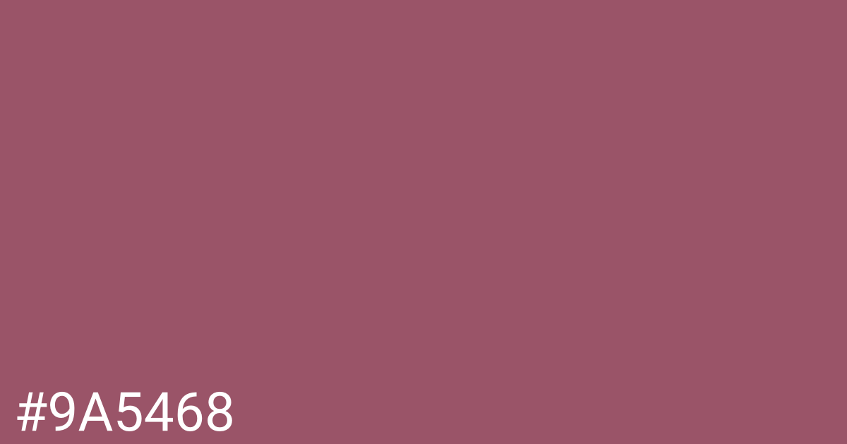 Hex color #9a5468 graphic