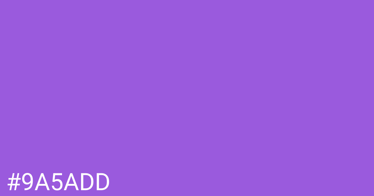Hex color #9a5add graphic