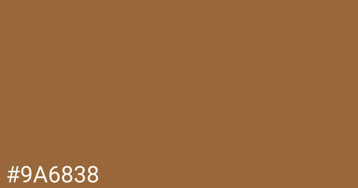 Hex color #9a6838 graphic