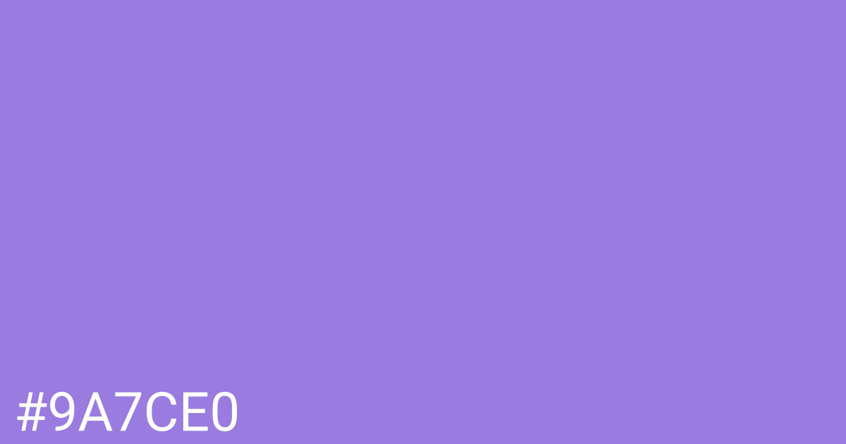 Hex color #9a7ce0 graphic