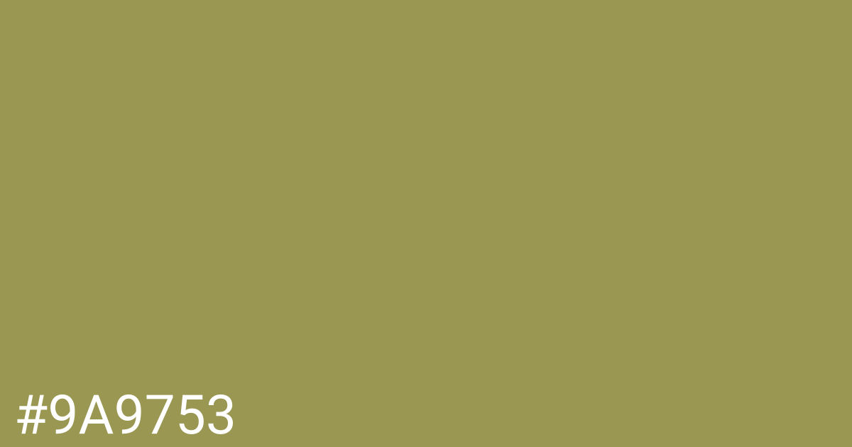 Hex color #9a9753 graphic