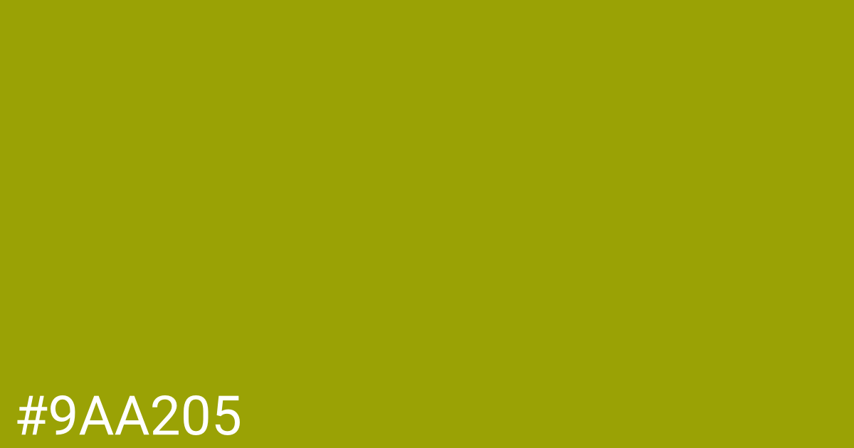 Hex color #9aa205 graphic