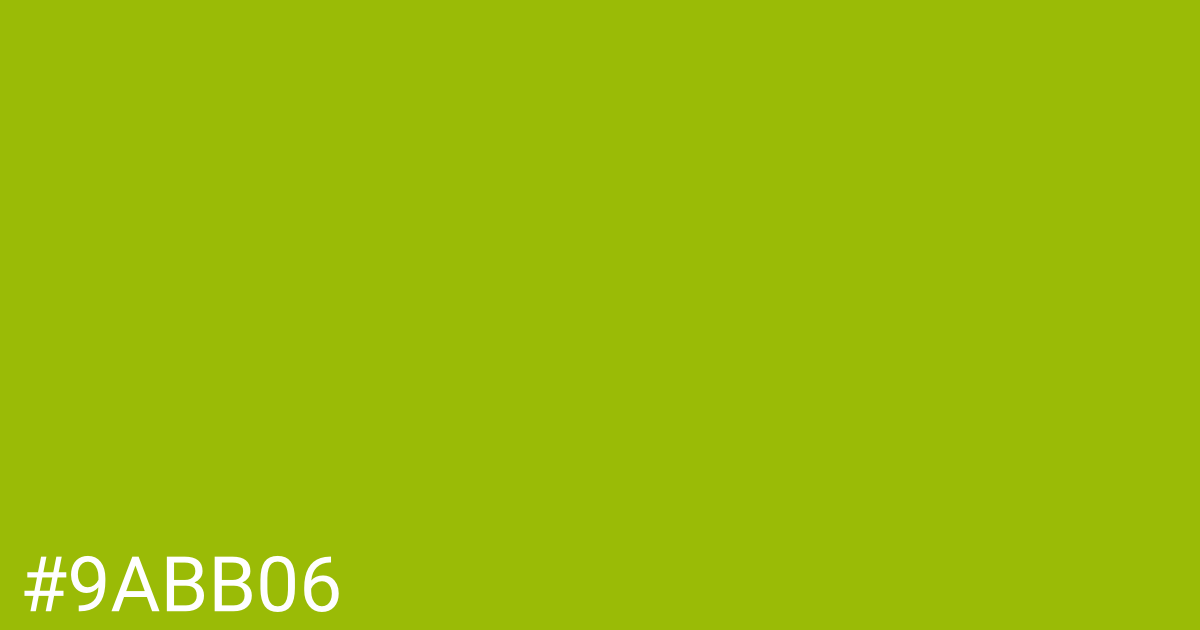 Hex color #9abb06 graphic