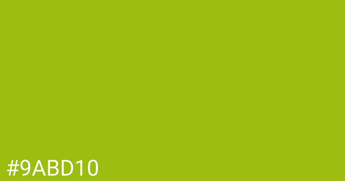 Hex color #9abd10 graphic