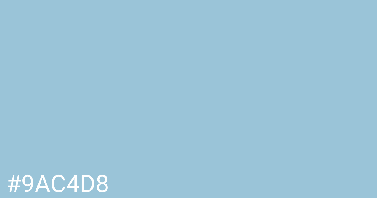 Hex color #9ac4d8 graphic