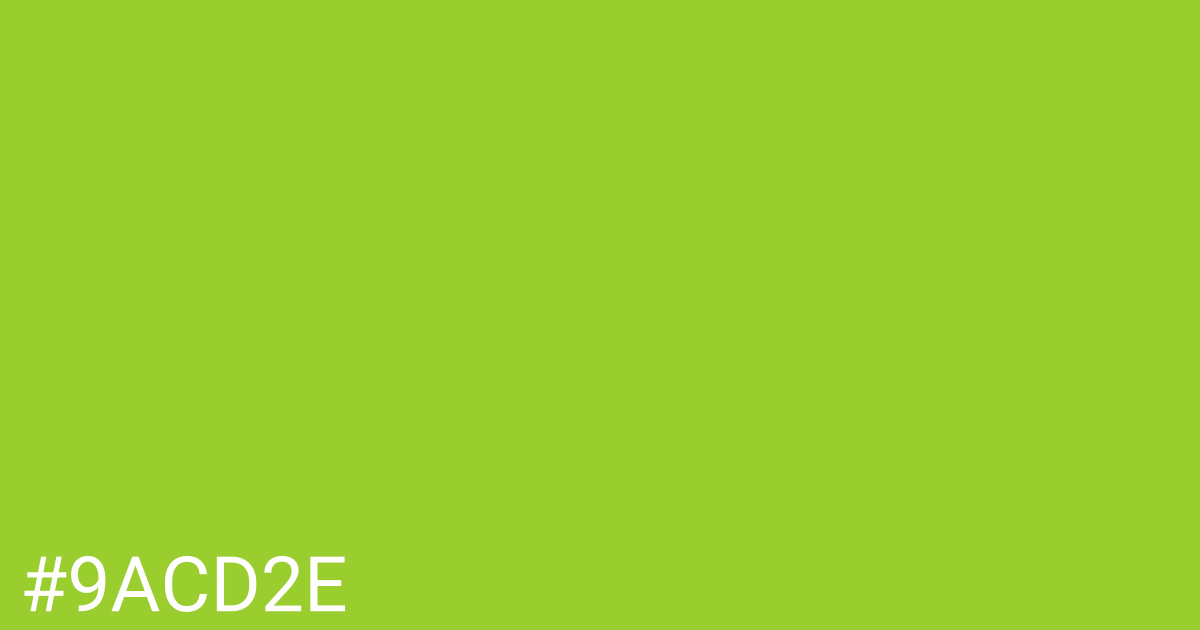 Hex color #9acd2e graphic