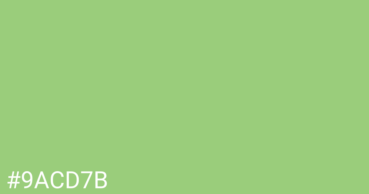 Hex color #9acd7b graphic