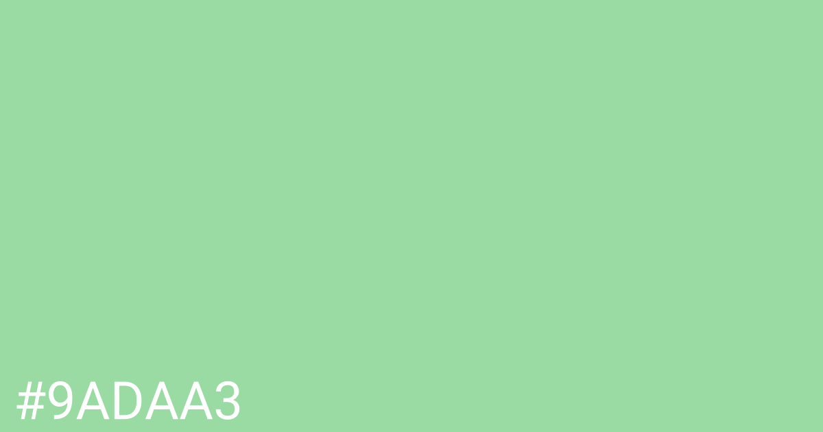 Hex color #9adaa3 graphic