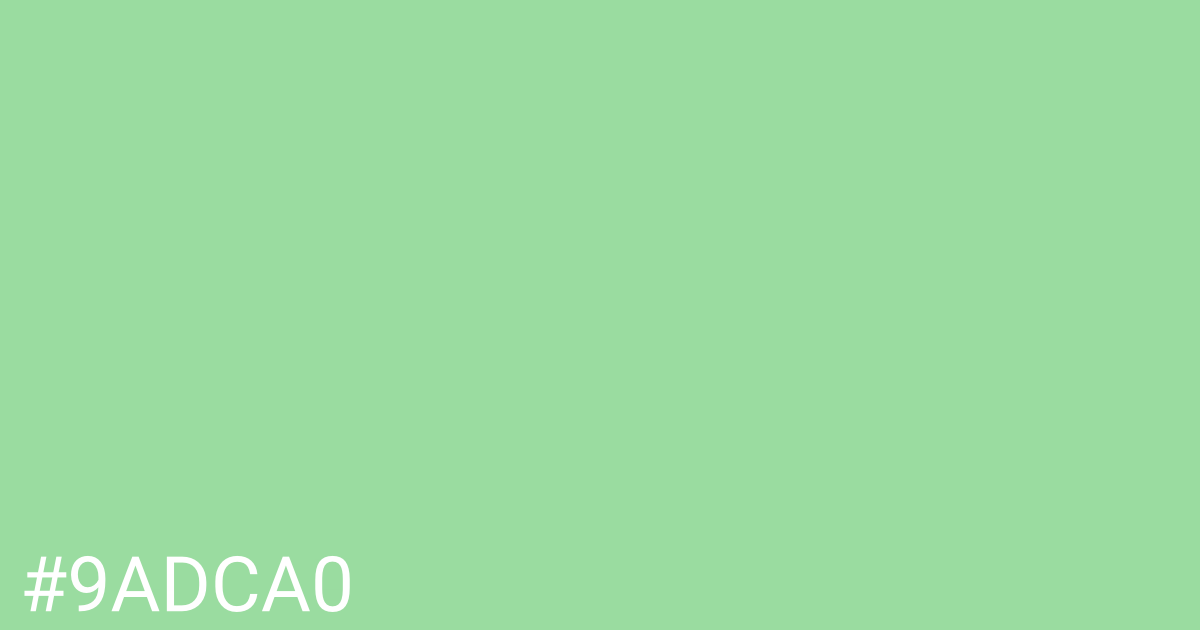 Hex color #9adca0 graphic