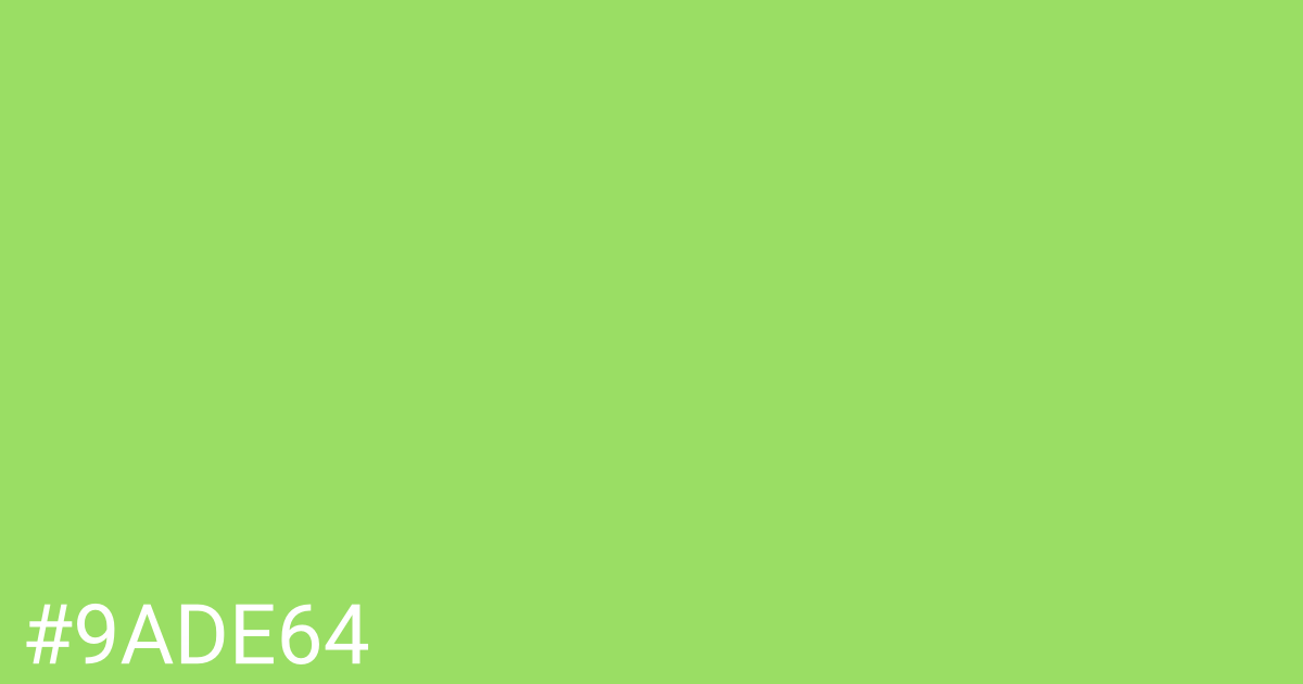 Hex color #9ade64 graphic