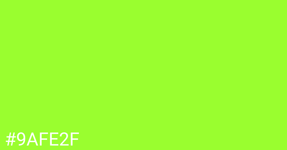 Hex color #9afe2f graphic