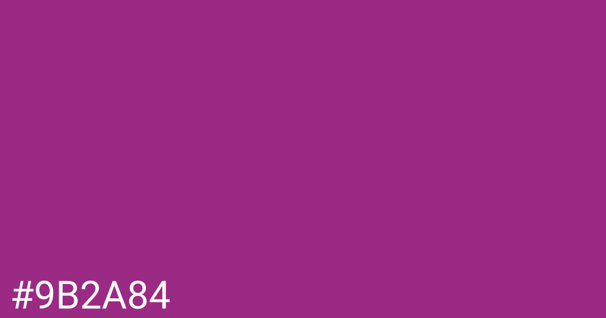 Hex color #9b2a84 graphic