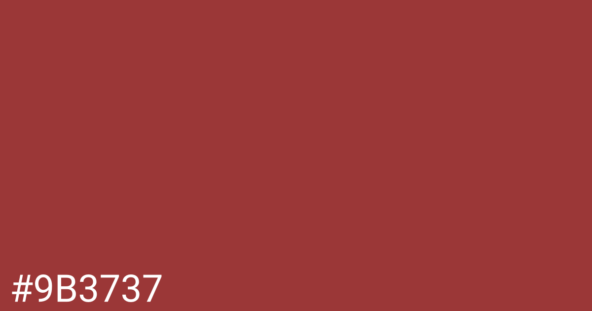 Hex color #9b3737 graphic