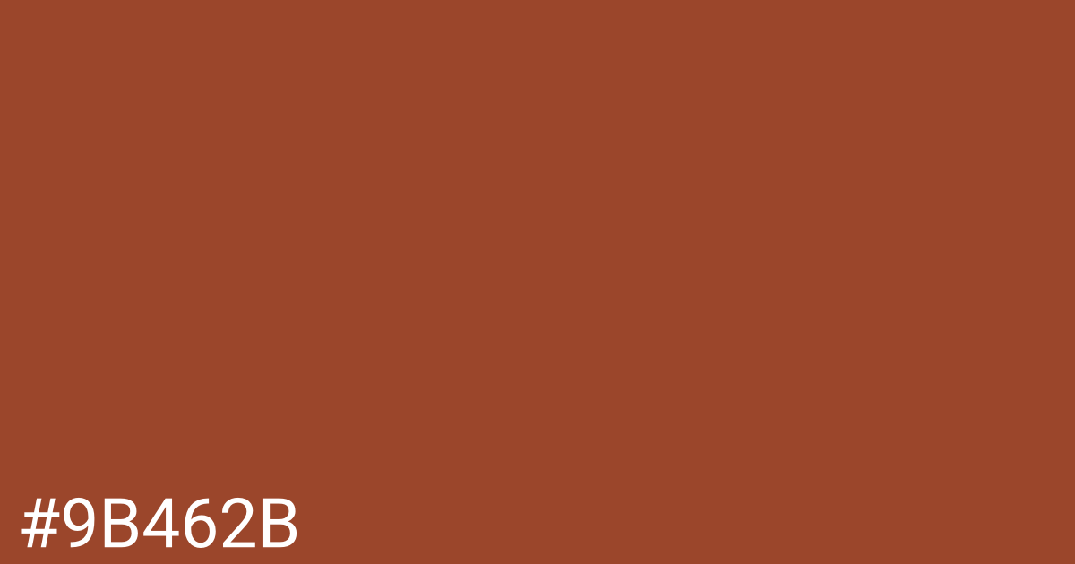 Hex color #9b462b graphic