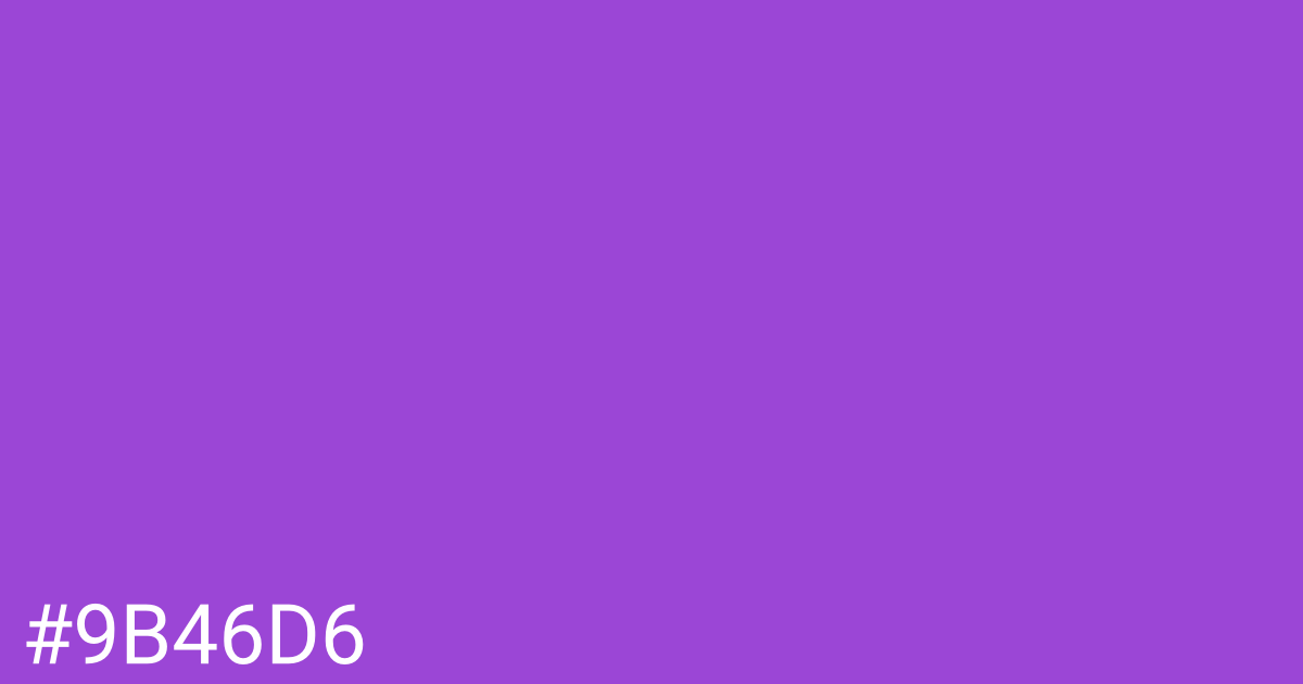 Hex color #9b46d6 graphic