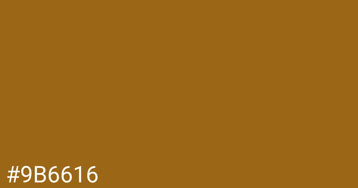 Hex color #9b6616 graphic