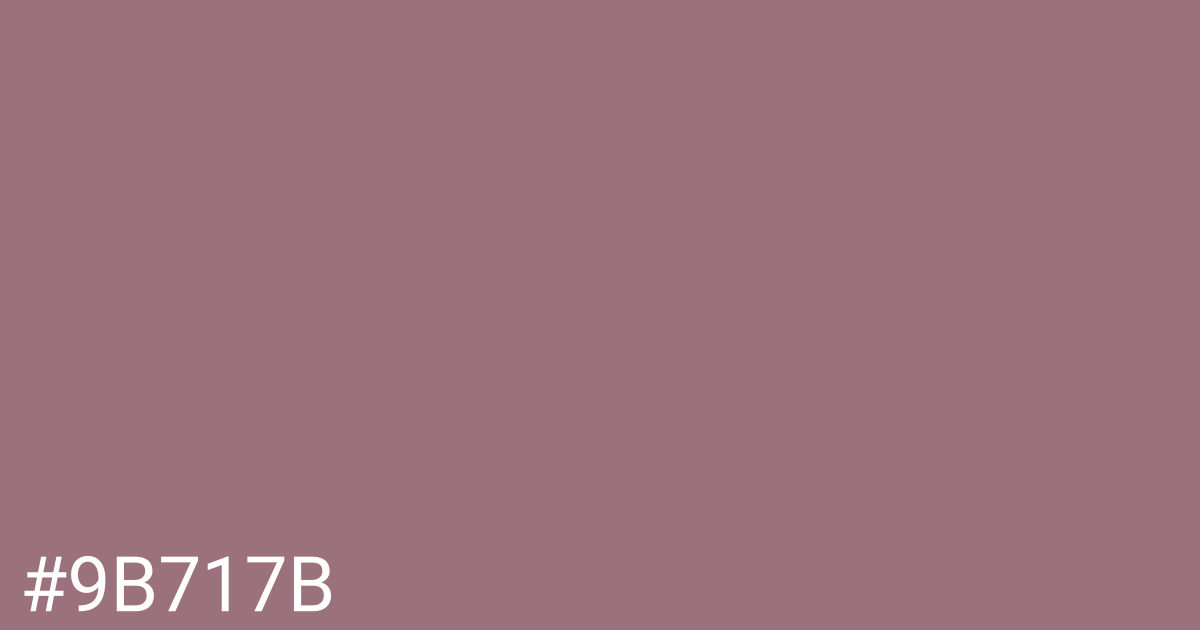 Hex color #9b717b graphic