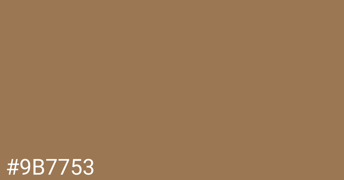 Hex color #9b7753 graphic