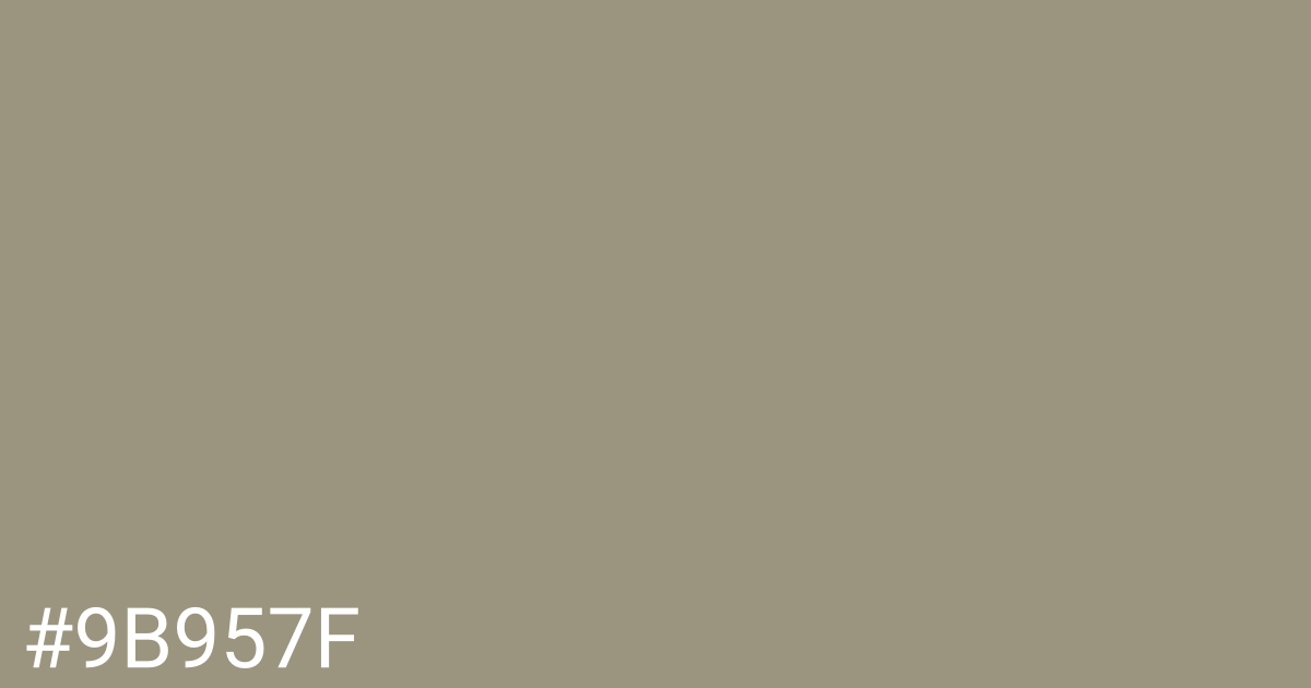 Hex color #9b957f graphic