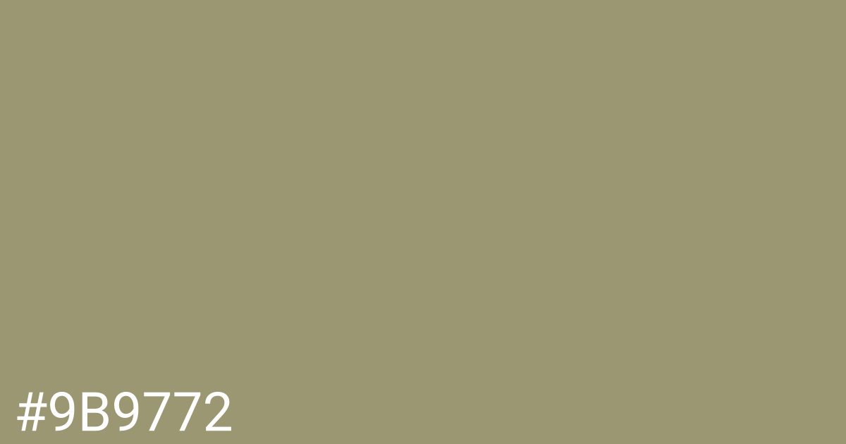 Hex color #9b9772 graphic