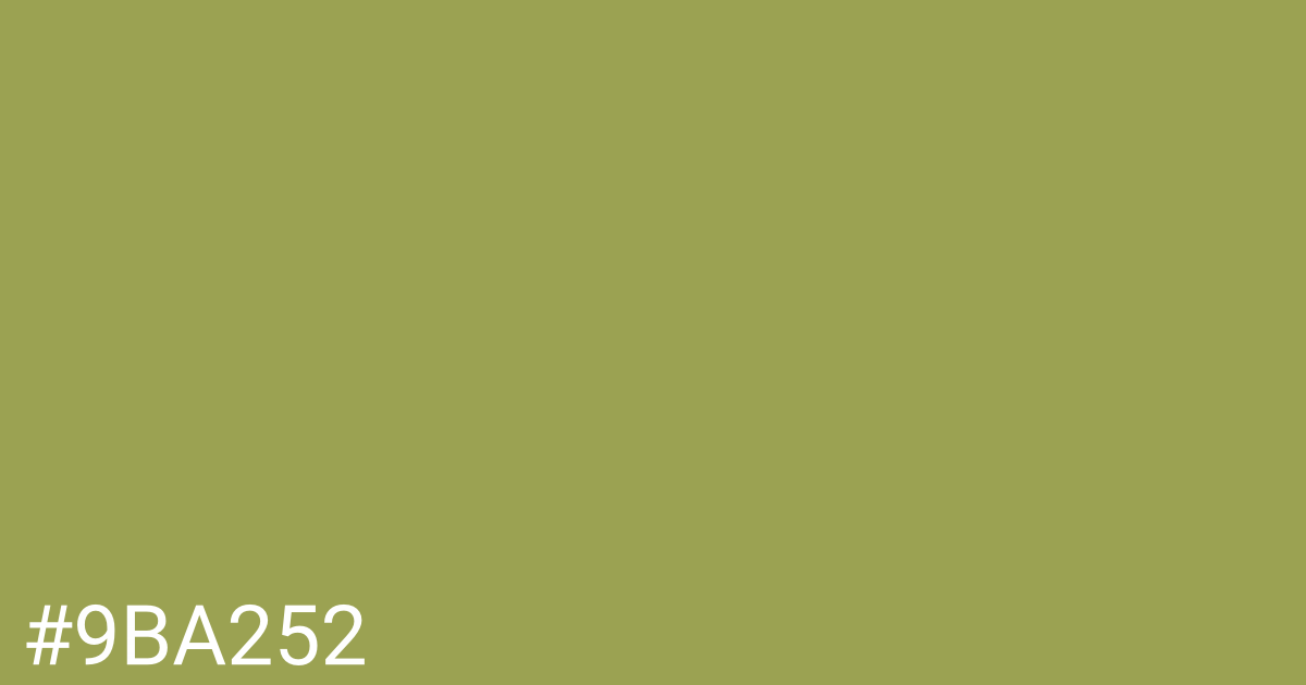 Hex color #9ba252 graphic