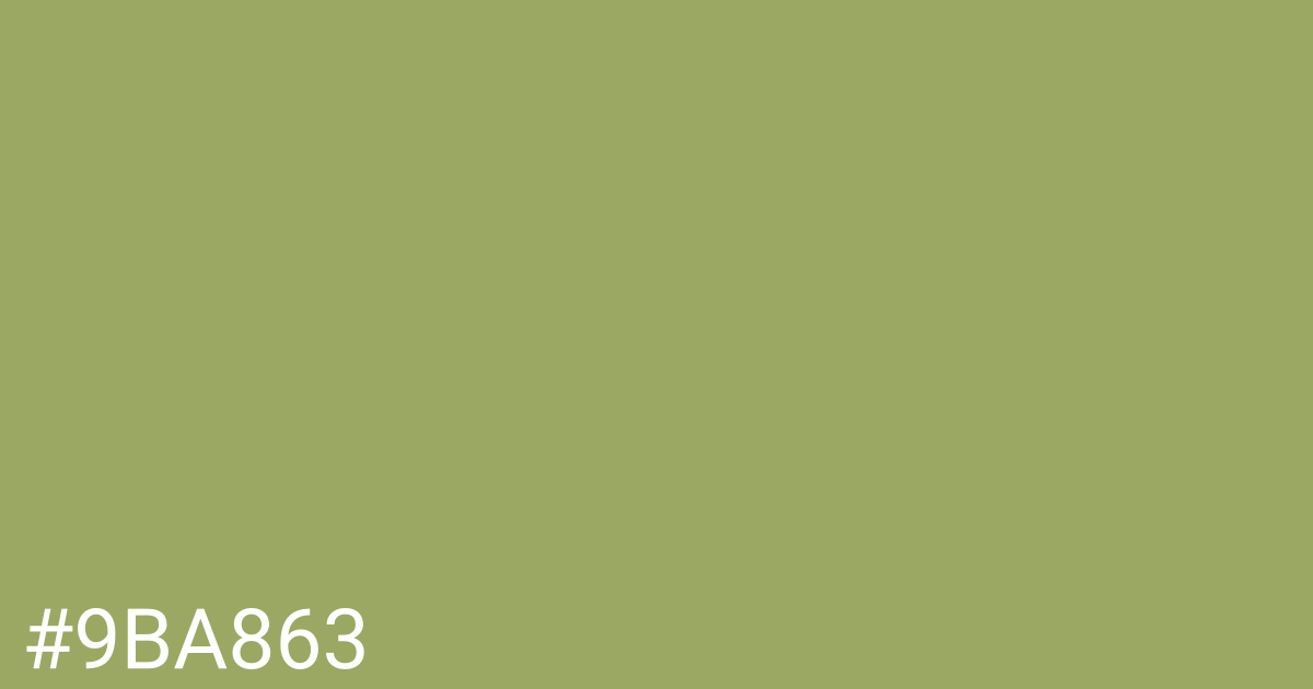 Hex color #9ba863 graphic