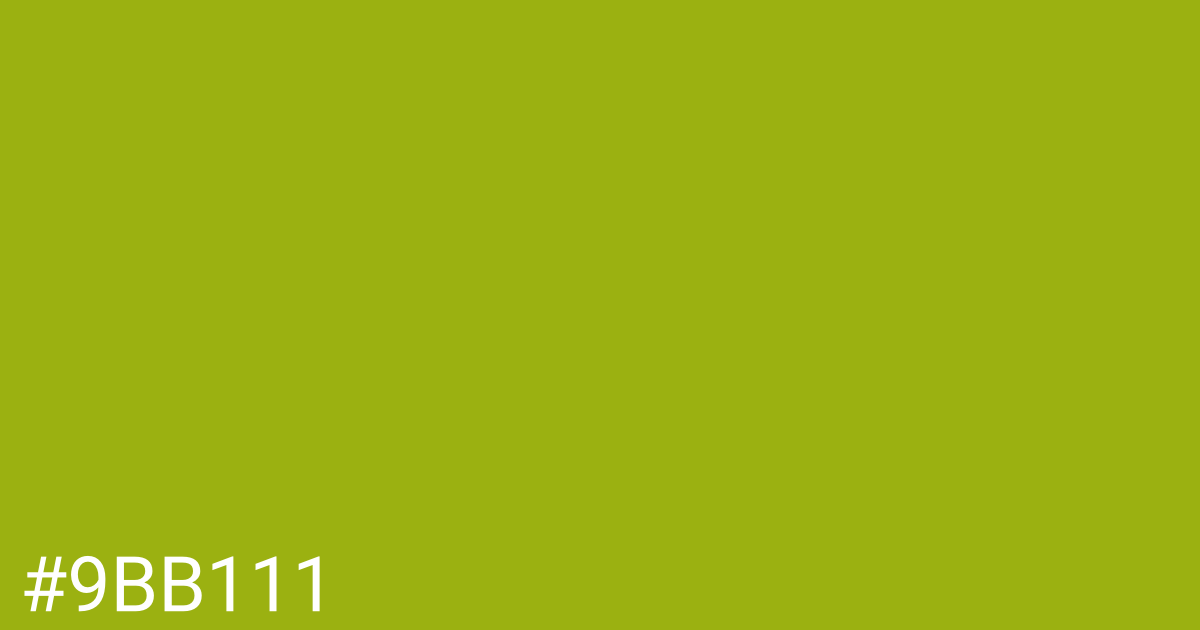 Hex color #9bb111 graphic