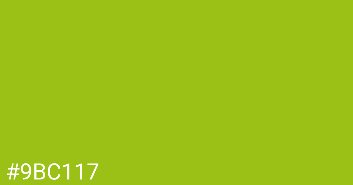 Hex color #9bc117 graphic