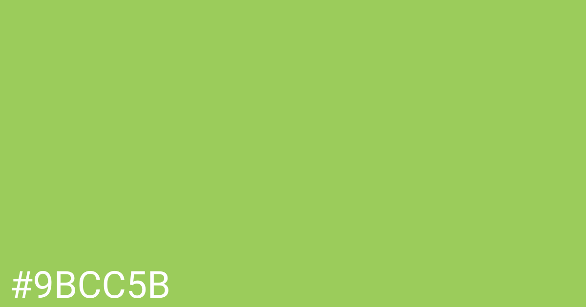 Hex color #9bcc5b graphic