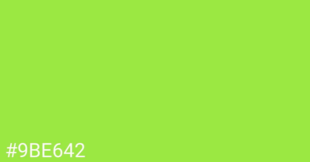 Hex color #9be642 graphic