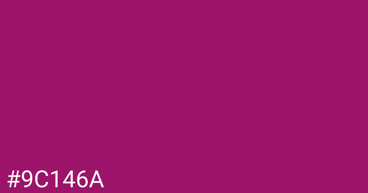 Hex color #9c146a graphic