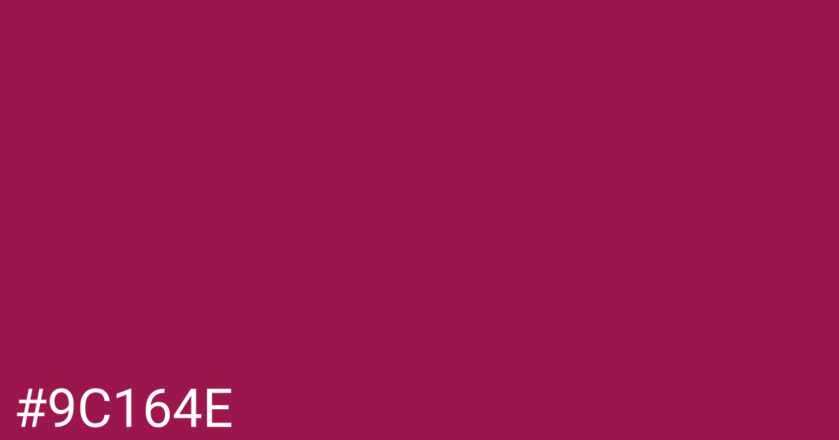 Hex color #9c164e graphic