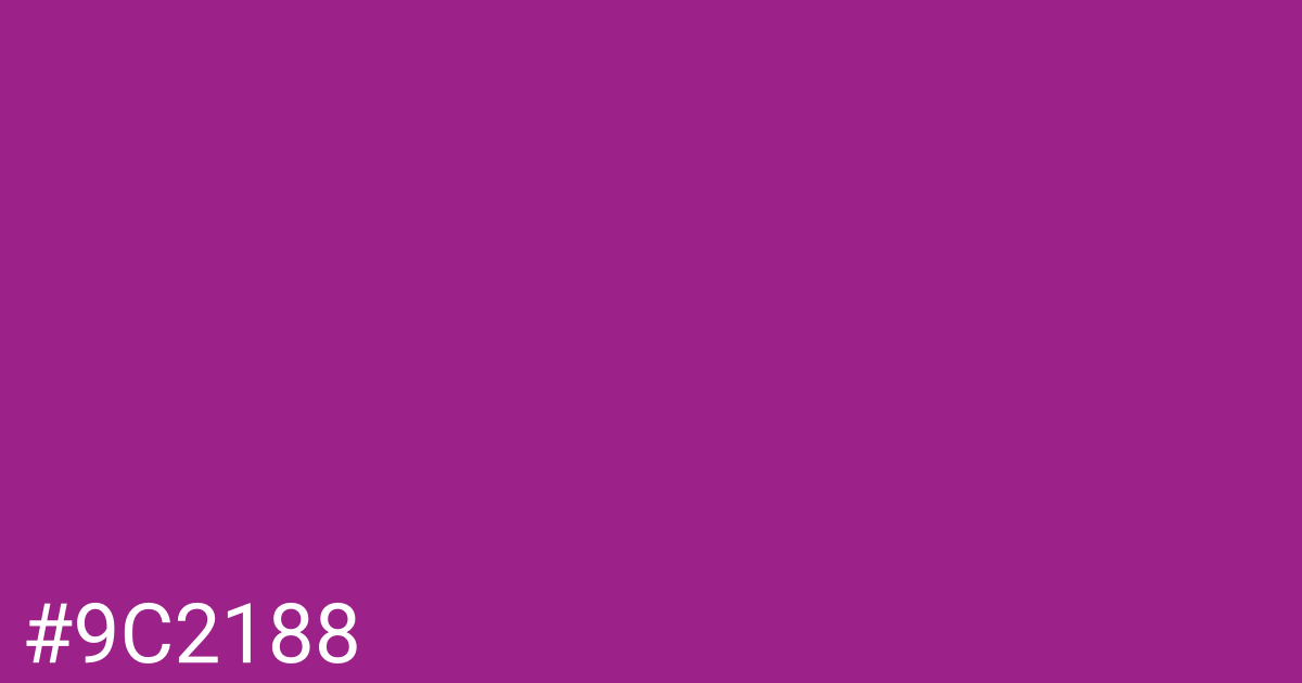 Hex color #9c2188 graphic