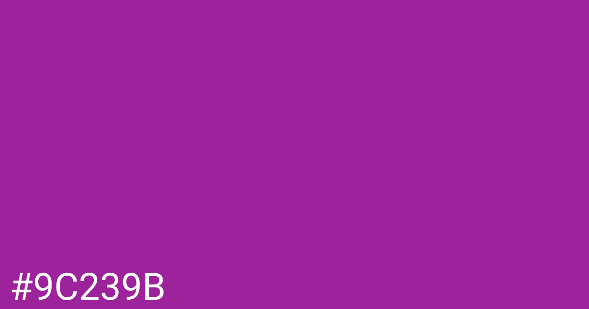 Hex color #9c239b graphic