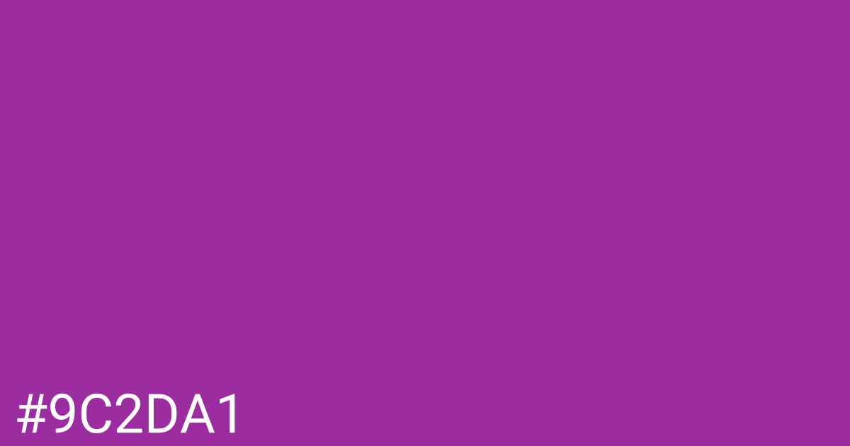 Hex color #9c2da1 graphic
