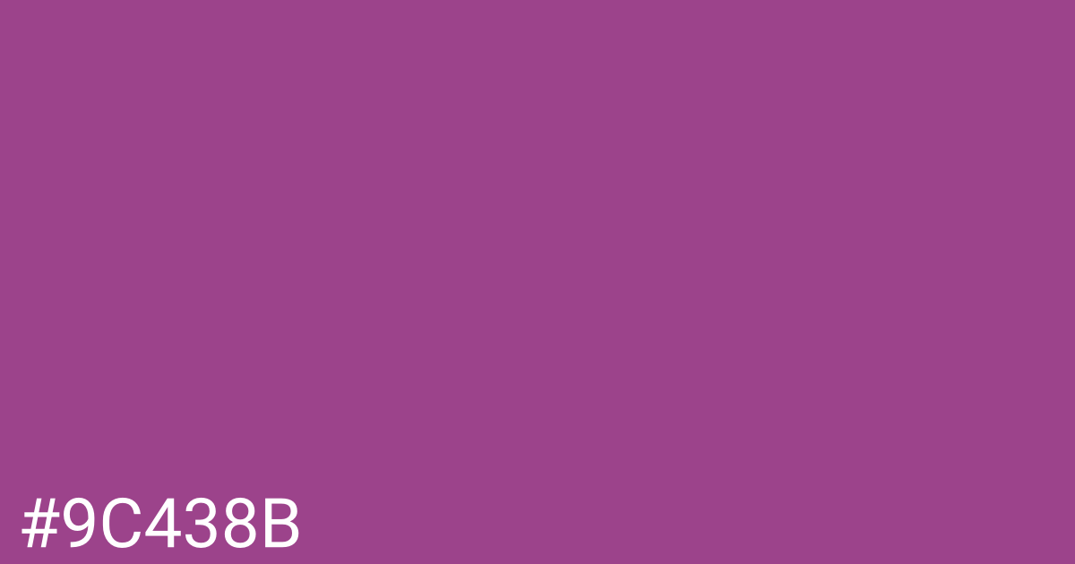 Hex color #9c438b graphic