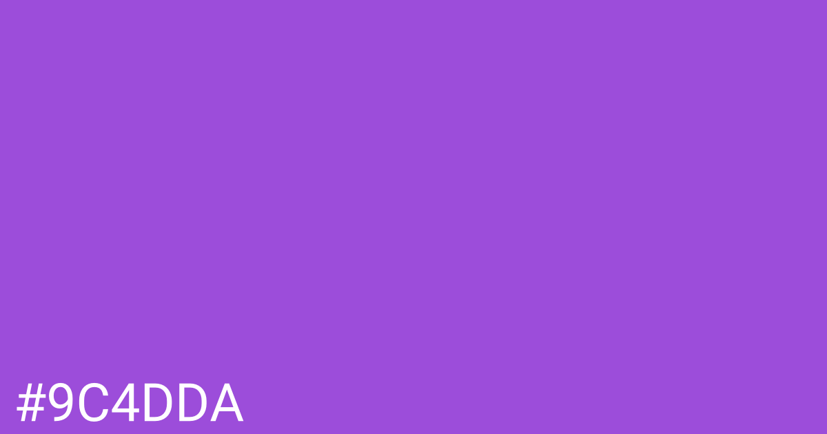 Hex color #9c4dda graphic