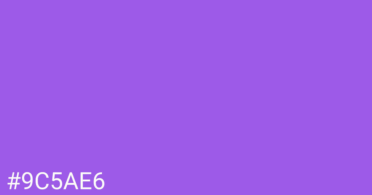 Hex color #9c5ae6 graphic
