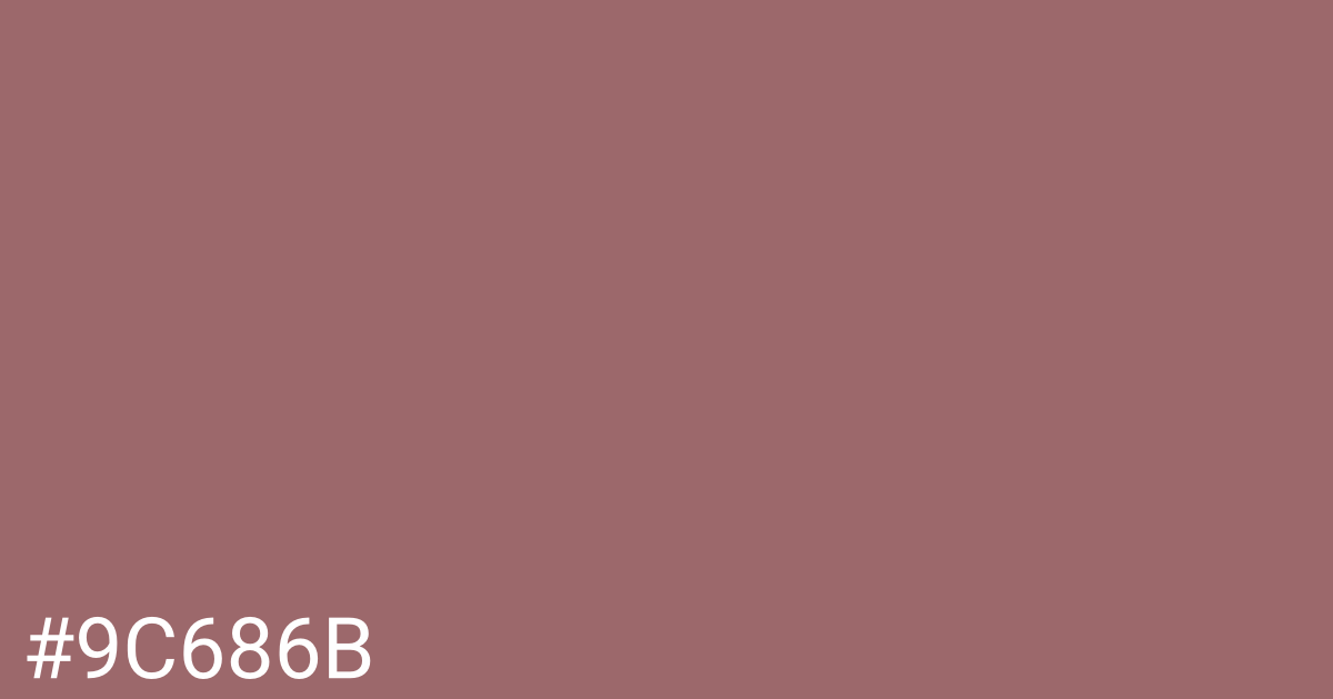 Hex color #9c686b graphic