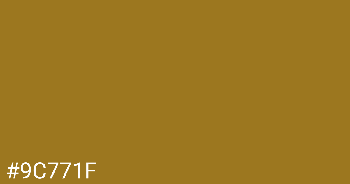 Hex color #9c771f graphic