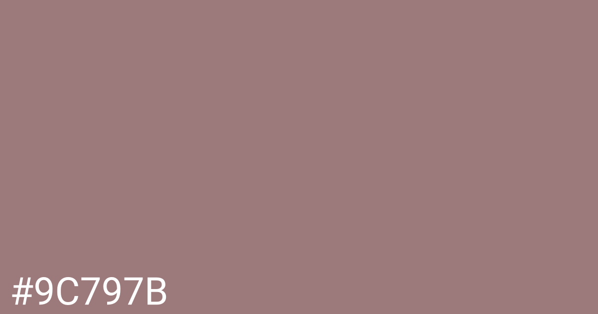 Hex color #9c797b graphic