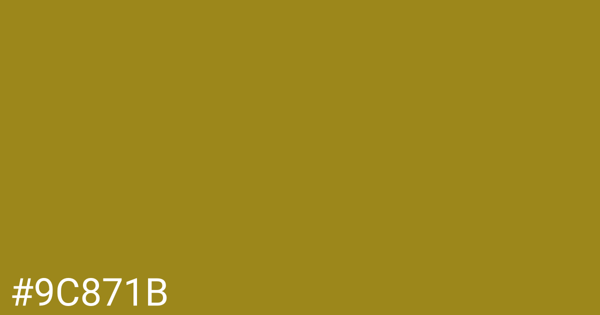 Hex color #9c871b graphic