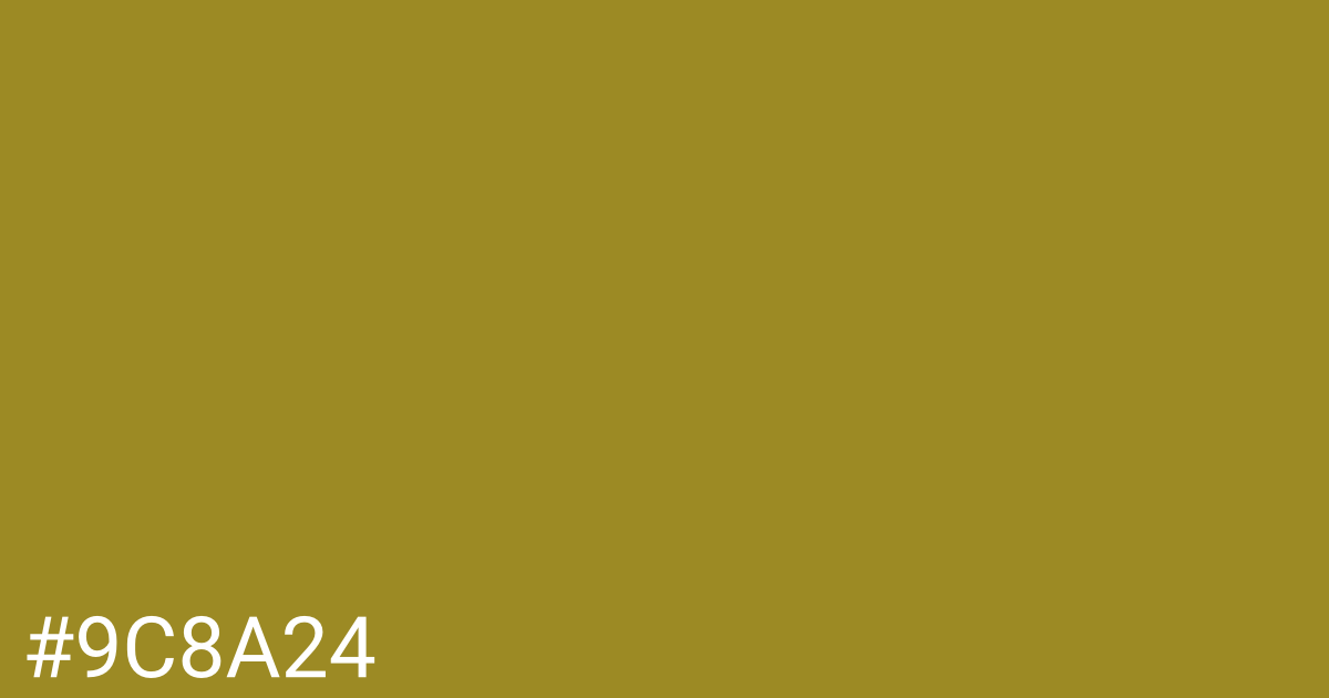 Hex color #9c8a24 graphic