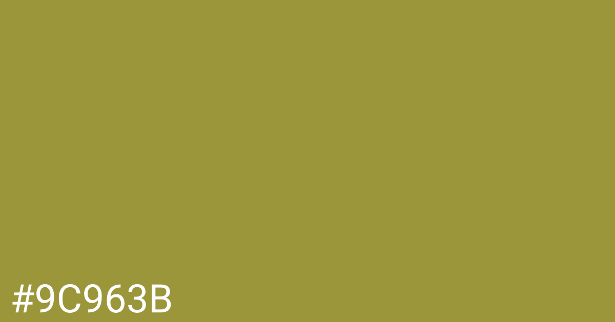 Hex color #9c963b graphic