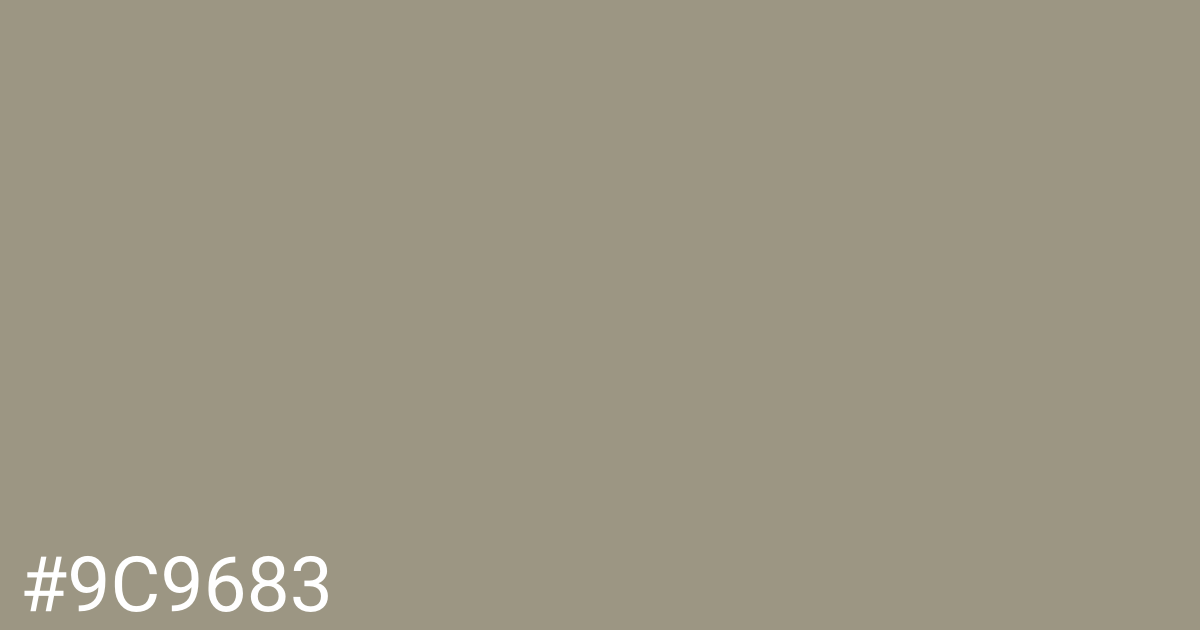 Hex color #9c9683 graphic