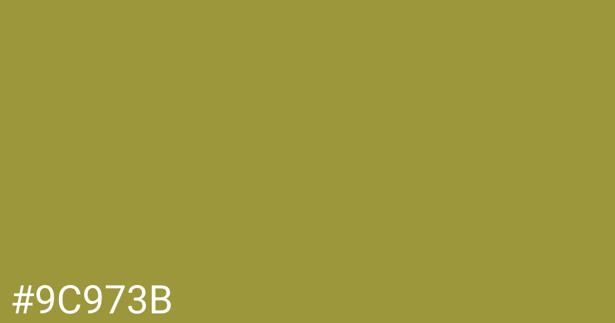 Hex color #9c973b graphic