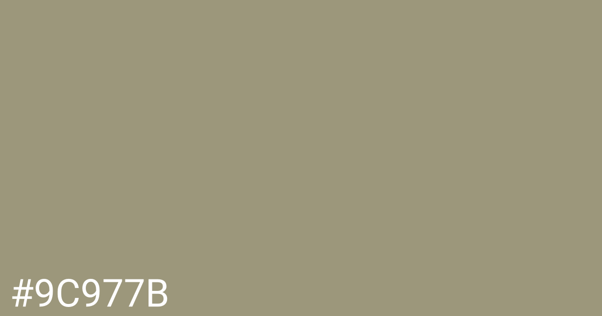 Hex color #9c977b graphic