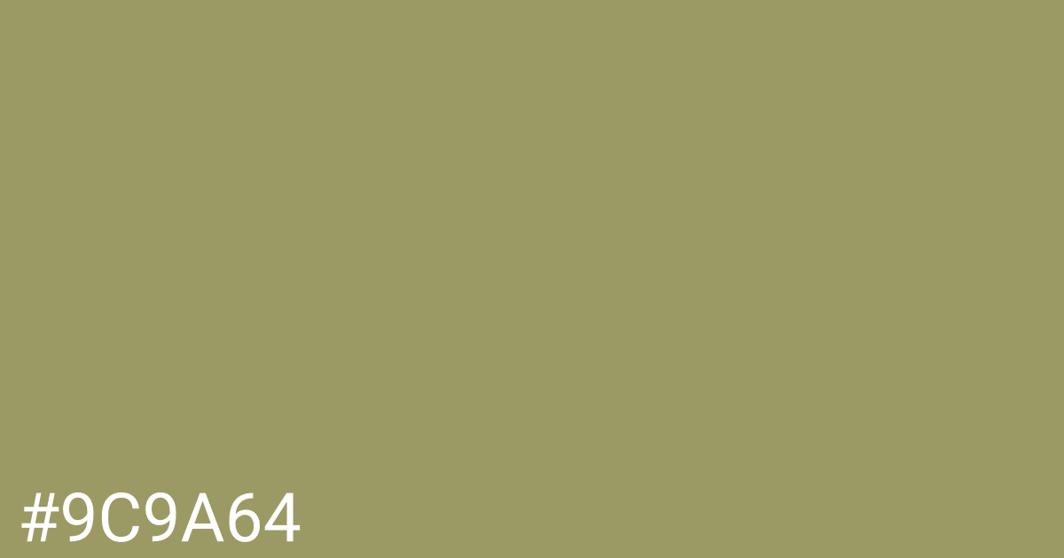 Hex color #9c9a64 graphic