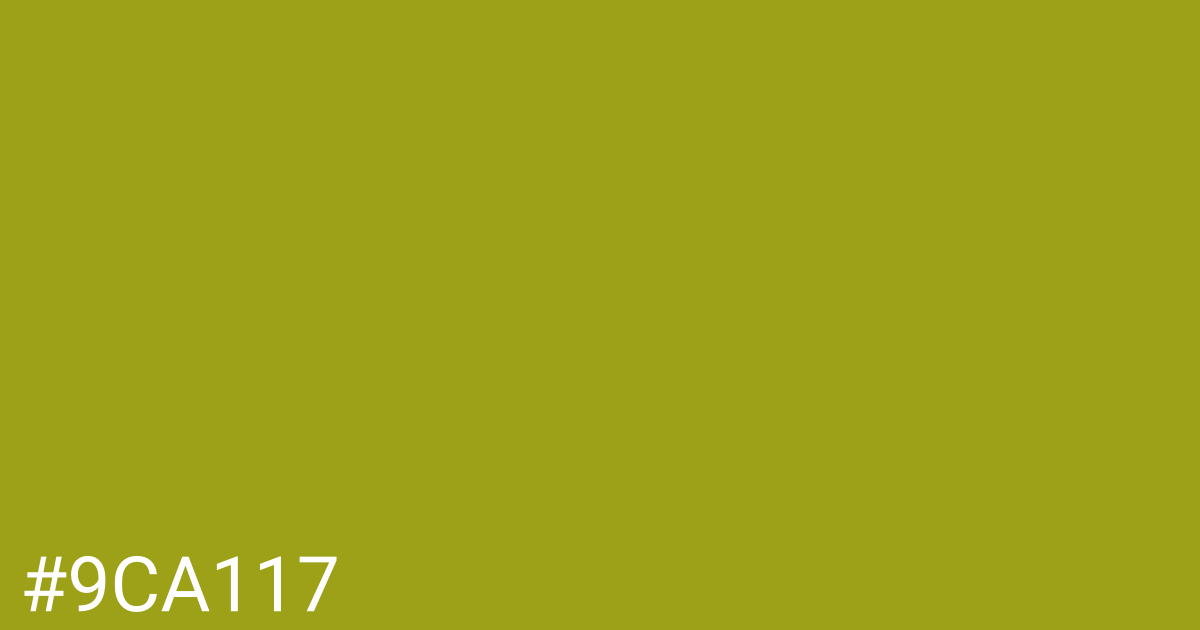 Hex color #9ca117 graphic